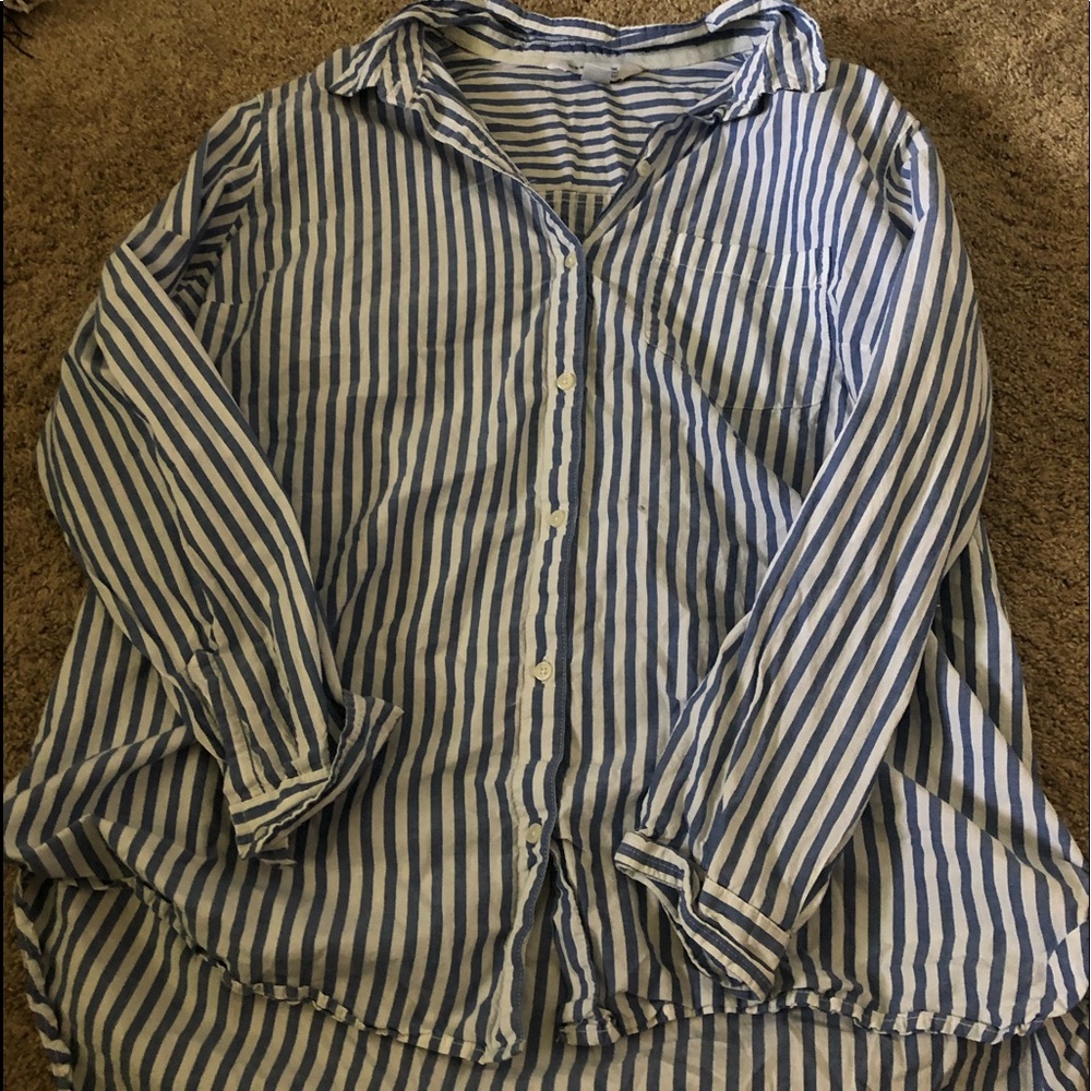 Stripped button down